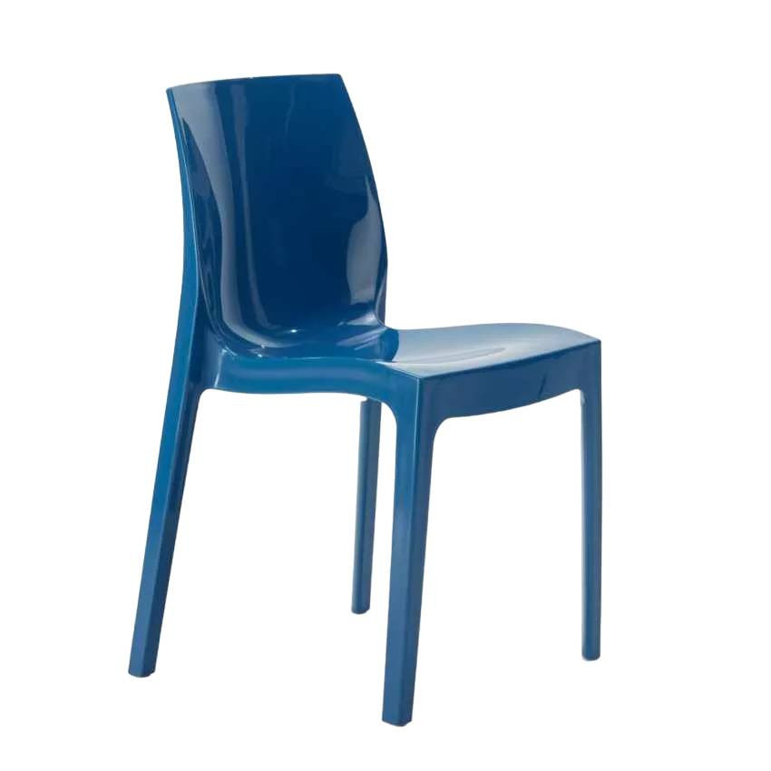 Sedia esterna impilabile robusta comfort design Salvia