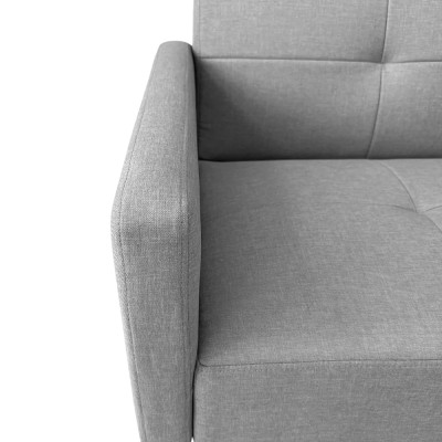 Divano letto 2 posti bracciolo porta bicchieri nordico Pino cembro