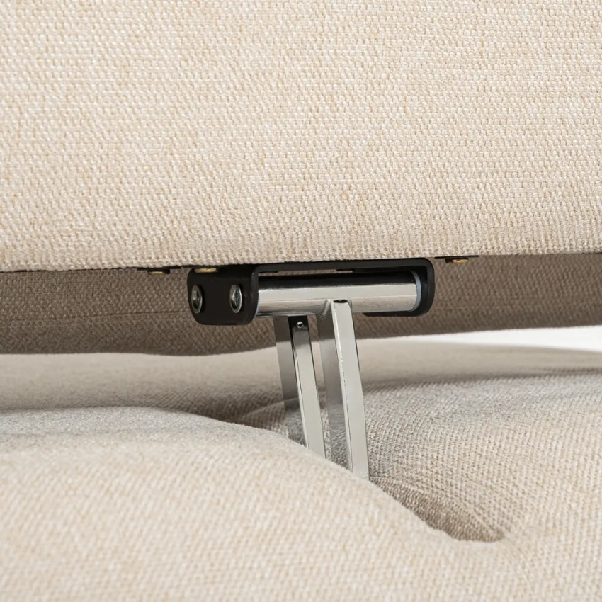 Divano ad angolo modulare 3 posti beige chaise longue Pino marittimo