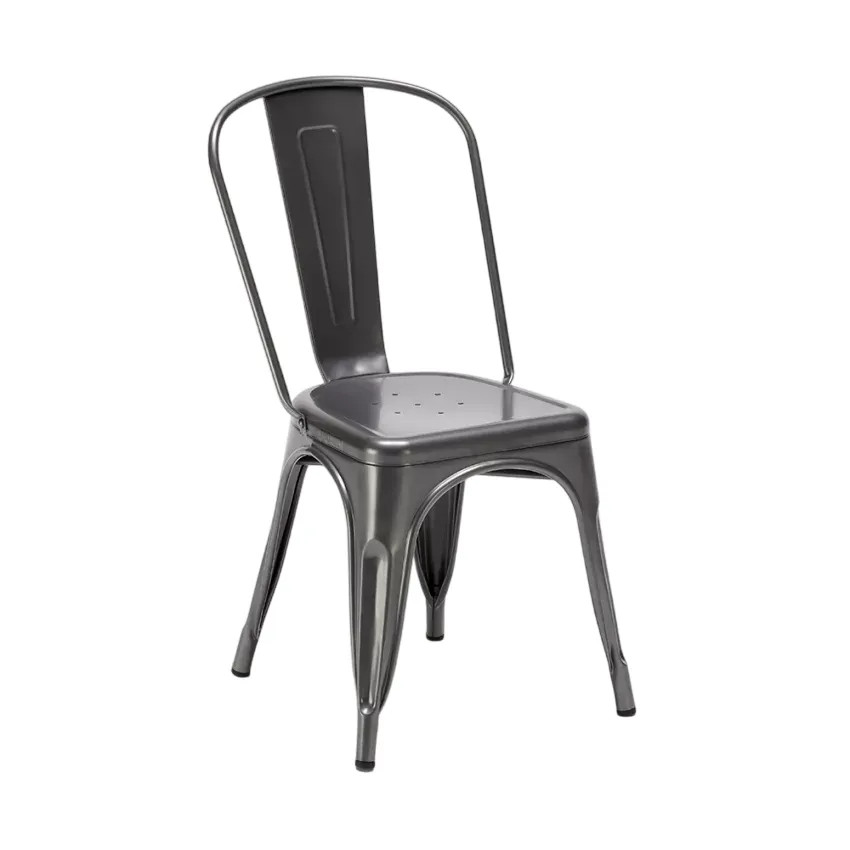 Set di 20 sedie industriali stile metallo per cucina e bar Hanoi