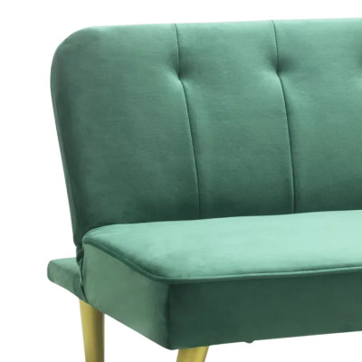 Divano convertibile 2 posti in tessuto velluto design moderno Paulonia
