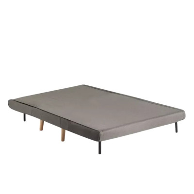 Divano letto 2 posti stile scandinavo in tessuto Noce