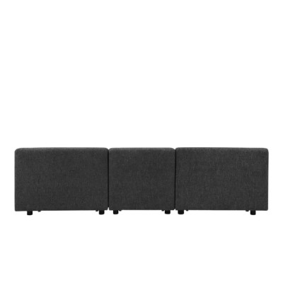 Divano modulare 3 posti in tessuto stile moderno chaise longue Olmo