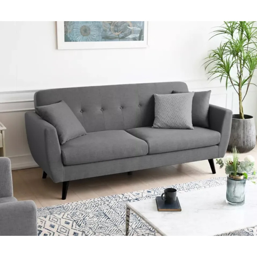 Divano 3 posti da salotto design moderno nordico resistente Albizia