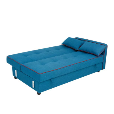Divano letto 2 posti clic-clac tessuto contenitore 185 x 90 Roverella