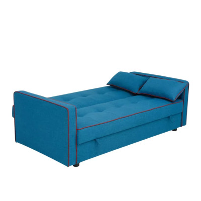 Divano letto 2 posti clic-clac tessuto contenitore 185 x 90 Roverella