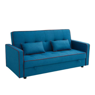 Divano letto 2 posti clic-clac tessuto contenitore 185 x 90 Roverella