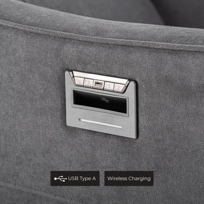 Poltrona relax reclinabile elettrica con caricatore USB Juno