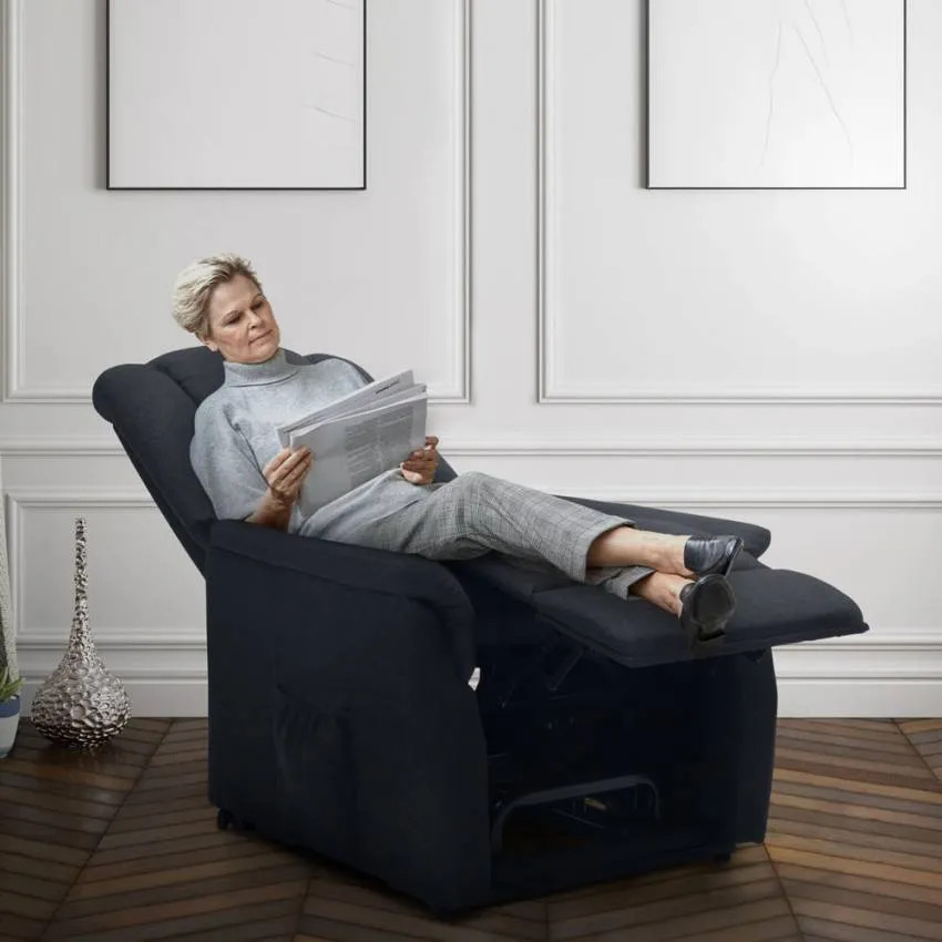 Poltrona relax reclinabile e sollevabile con 2 motori Perseo