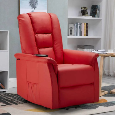 Poltrona reclinabile in similpelle design alzapersona Aldebaran