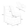 Poltrona relax elettrica massaggiante con ruote e USB Arcturus