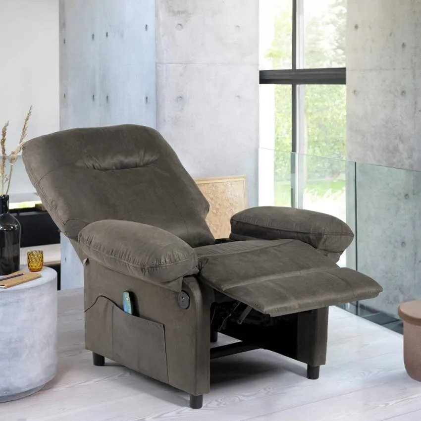 Poltrona relax elettrica massaggiante con ruote e USB Arcturus Poltrona relax elettrica massaggiante con ruote e USB Arcturus