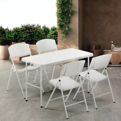 Sedia da giardino pieghevole in plastica da campeggio Garofano