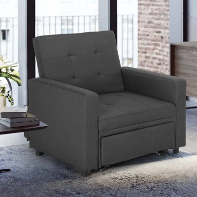 Poltrona letto salvaspazio con braccioli design moderno Zeta