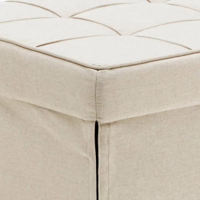 Pouf letto singolo convertibile in tessuto Vesta