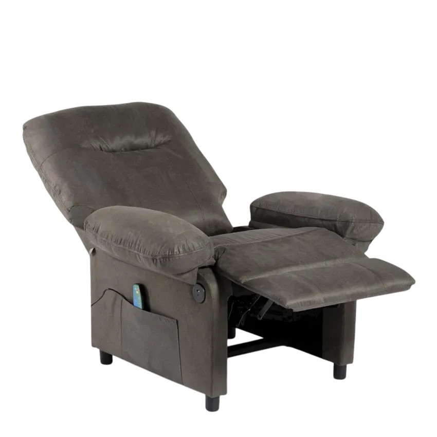 Poltrona relax elettrica massaggiante con ruote e USB Arcturus