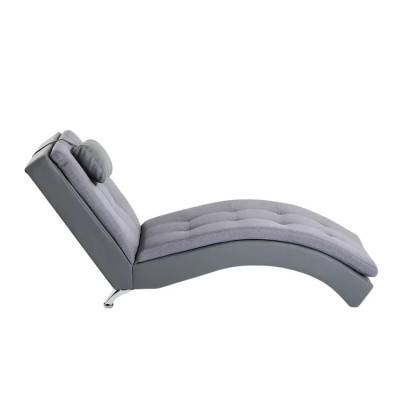 Chaise longue da salotto moderna in similpelle Antares
