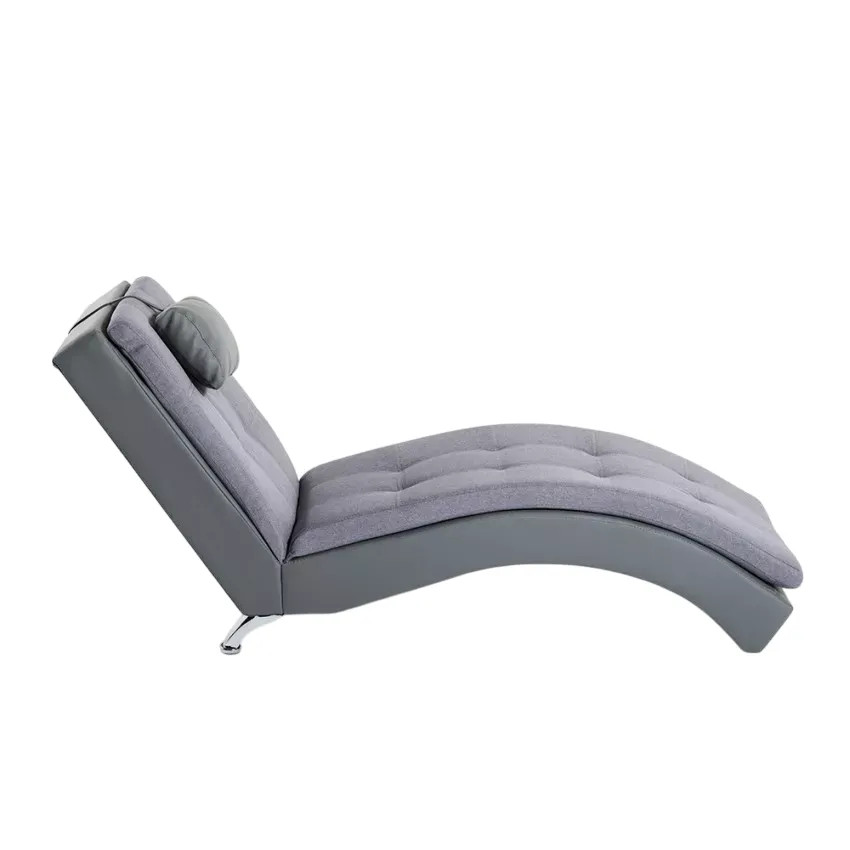 Chaise longue da salotto moderna in similpelle Antares