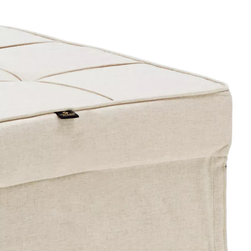 Pouf letto singolo convertibile in tessuto Vesta