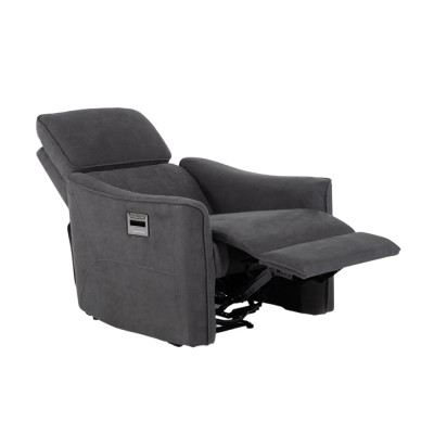 Poltrona relax reclinabile elettrica con caricatore USB Juno
