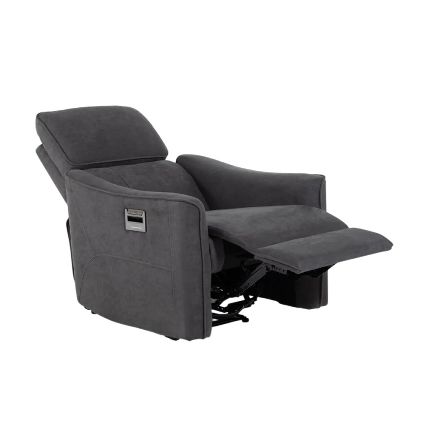 Poltrona relax reclinabile elettrica con caricatore USB Juno