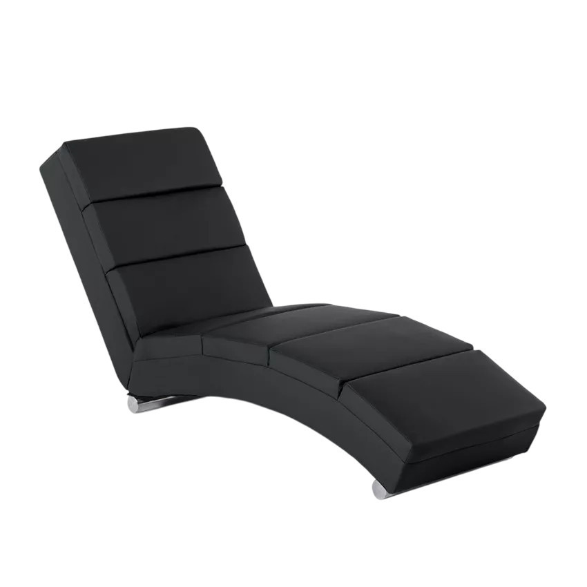 Chaise longue da salotto moderna in similpelle Canopo