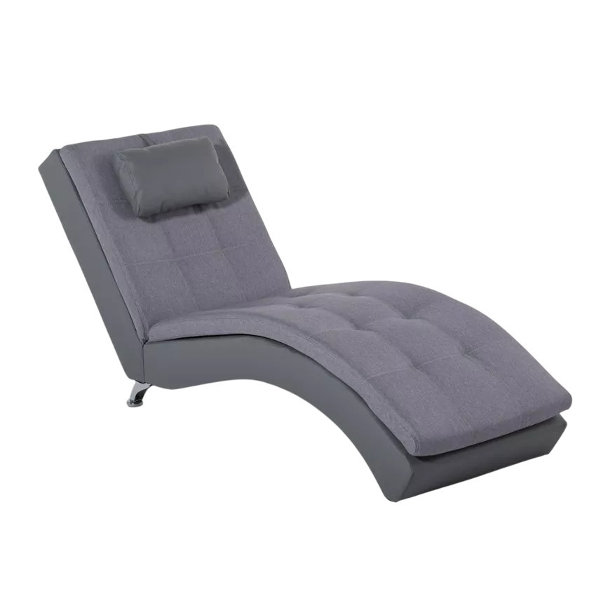 Chaise longue da salotto moderna in similpelle Antares