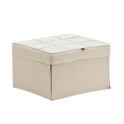 Pouf letto singolo convertibile in tessuto Vesta