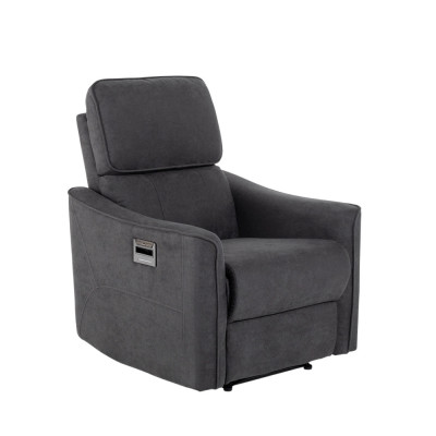 Poltrona relax reclinabile elettrica con caricatore USB Juno