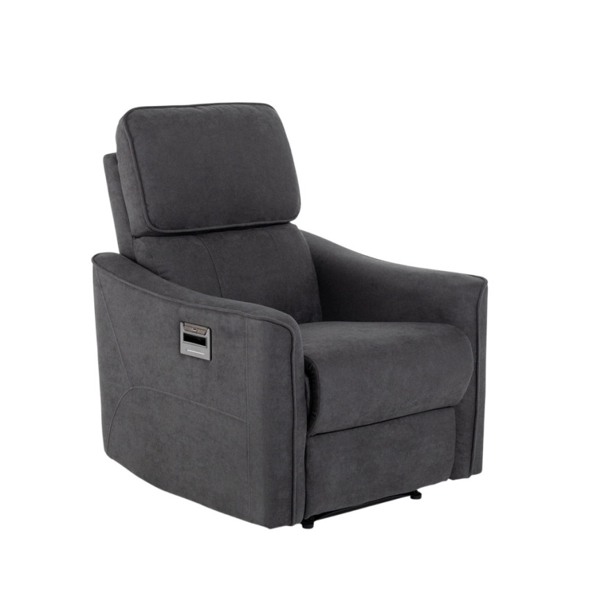 Poltrona relax reclinabile elettrica con caricatore USB Juno