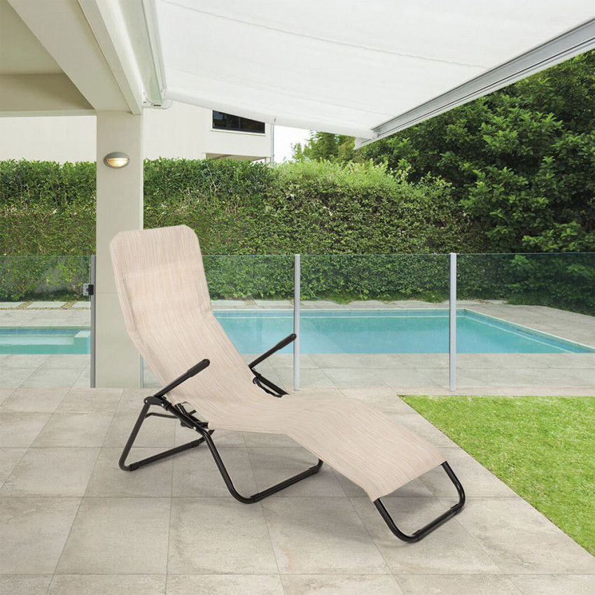 2 lettini pieghevoli acciaio Paphos | Casamati