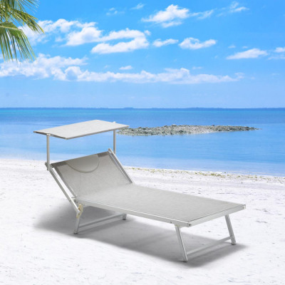 20 lettini XL spiaggia alluminio Rio | Casamati