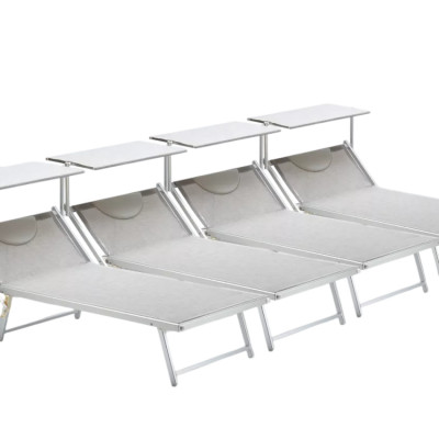 4 lettini spiaggia alluminio Rio | Casamati