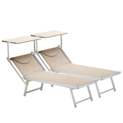 2 lettini professionali in alluminio Tropea | Casamati