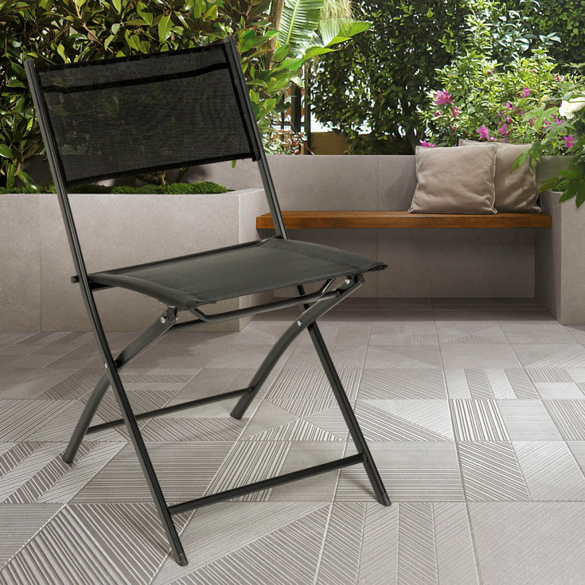 Sedia pieghevole da giardino in textilene Ciclamino | Casamati