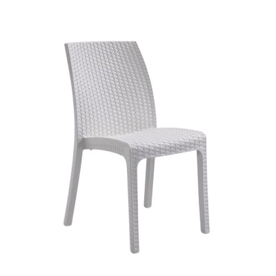 Sedia in polyrattan impilabile per bar e giardino Fresia | Casamati
