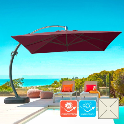 Ombrellone decentrato 3.5x3.5 anti UV Aqua – Casamati