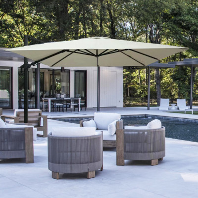 Ombrellone decentrato 3x3 Cove per giardino – Casamati