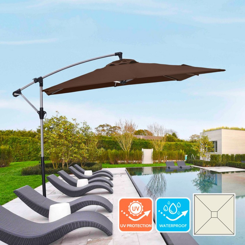 Ombrellone terrazza 2.5x2.5 Aqua in alluminio – Casamati