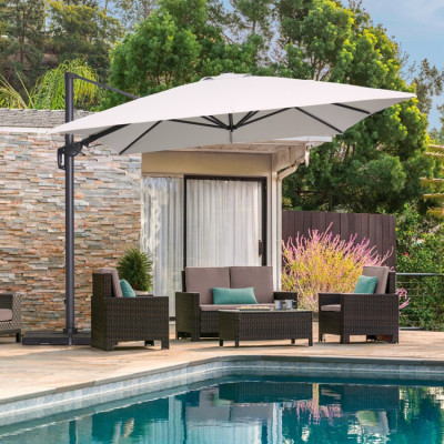 Ombrellone girevole 3x4m Nube in alluminio – Casamati