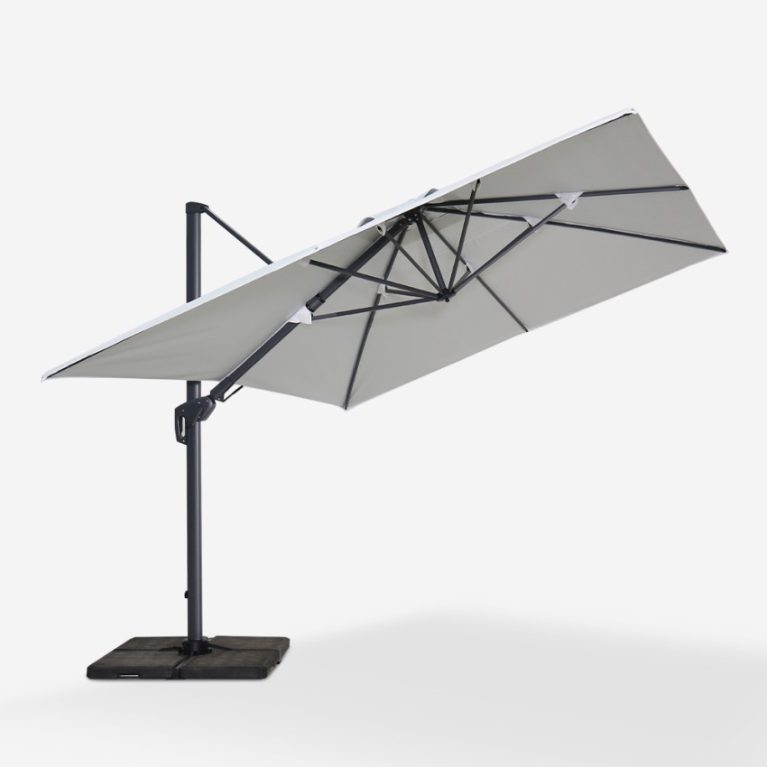 Ombrellone girevole 3x4m Nube in alluminio – Casamati