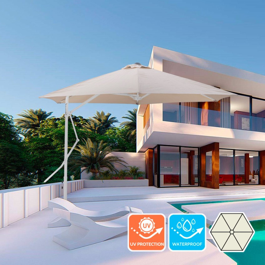 Ombrellone 3m bianco Aria per terrazza – Casamati