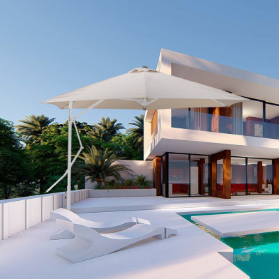 Ombrellone 3m bianco Aria per terrazza – Casamati