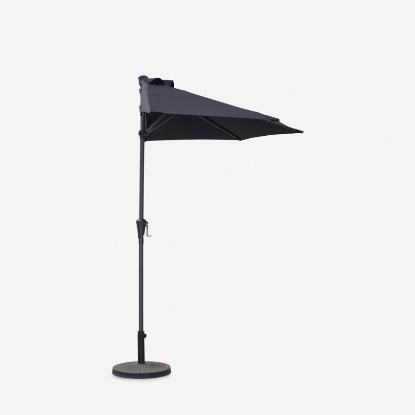 Ombrellone da parete nero Bora per giardino – Casamati