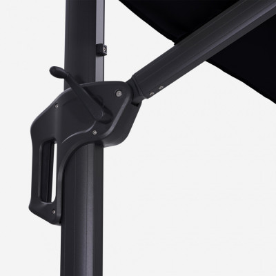 Ombrellone nero 3x3 LED Tido in alluminio – Casamati