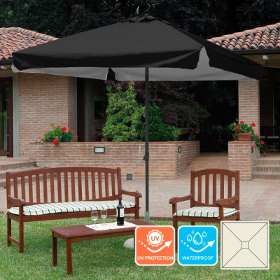 Ombrellone quadrato 2x2 in alluminio Solé – Casamati