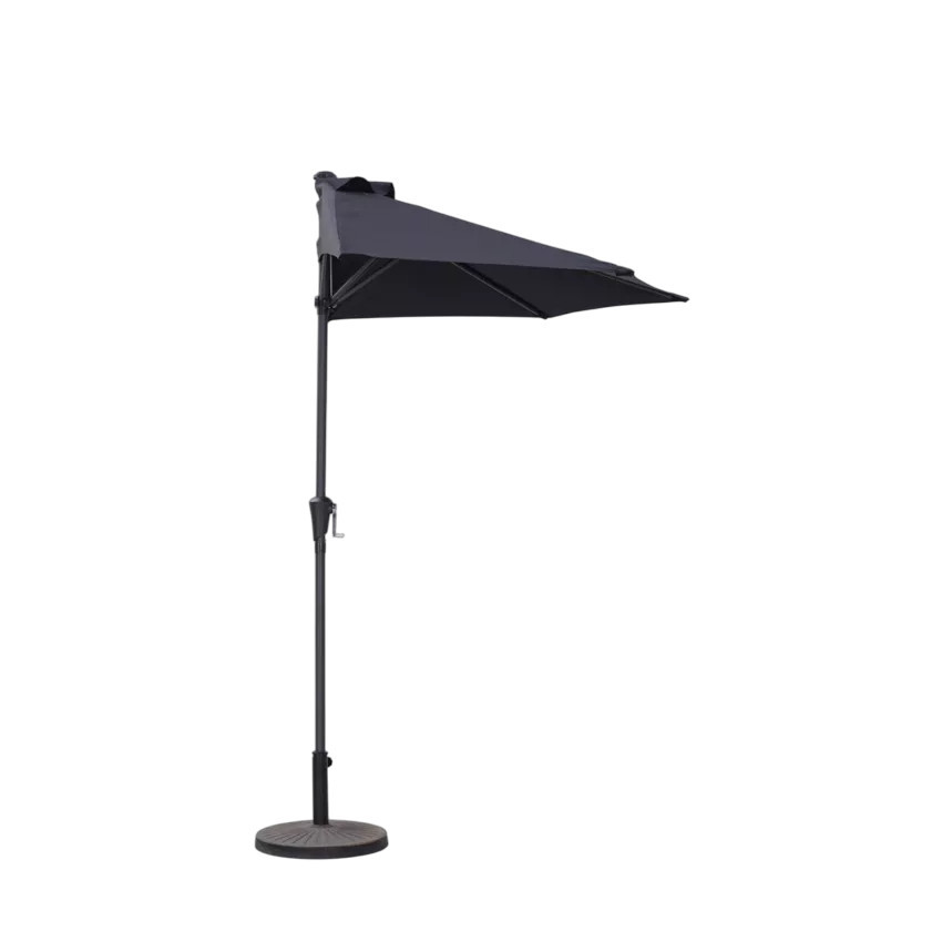 Ombrellone da parete nero Bora per giardino – Casamati