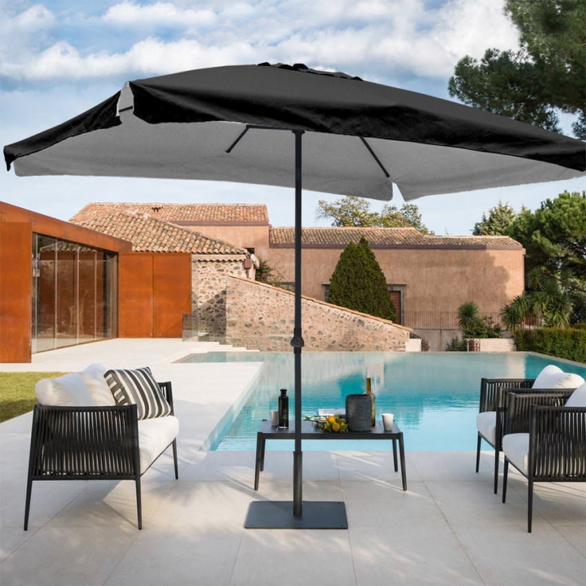Ombrellone da giardino in alluminio 3x2 Onda - Casamati