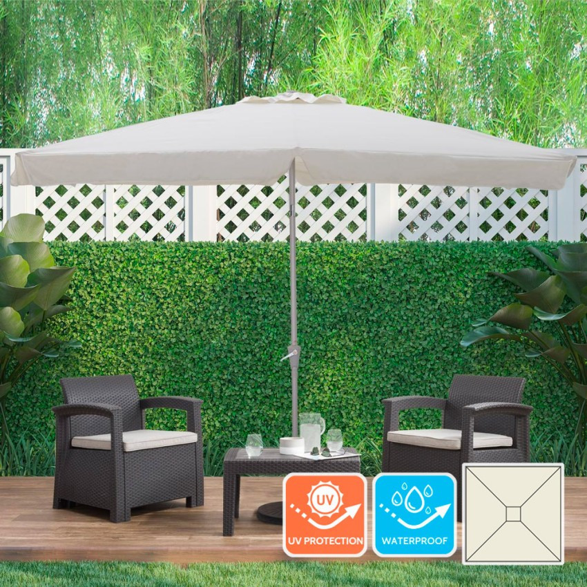 Ombrellone giardino terrazzo rettangolare 3x2 Tropico - Casamati