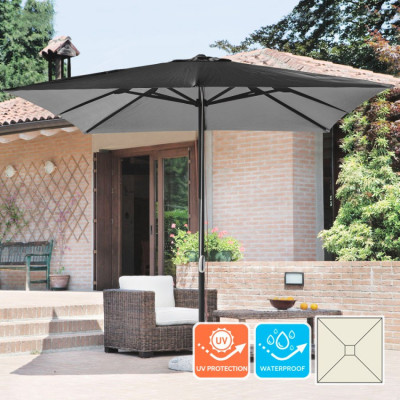 Ombrellone terrazza quadrato 3x3 anti-vento Capri - Casamati
